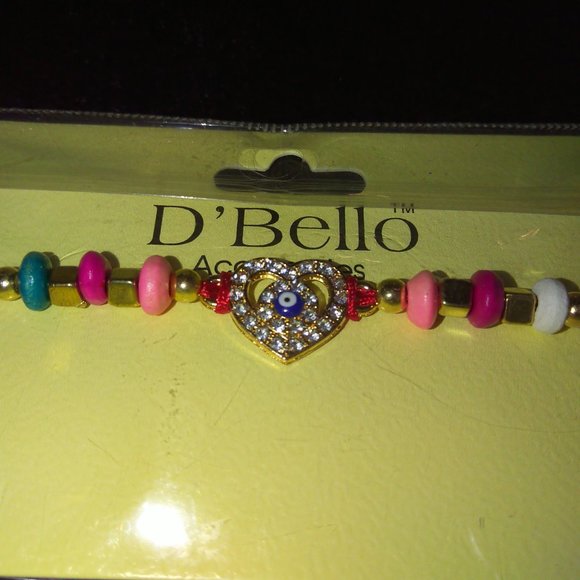 Bracelet heart D'Bello Accessories - โค๏ธ๐โค๏ธ๐๐ evil repellant red cord - Picture 3 of 5